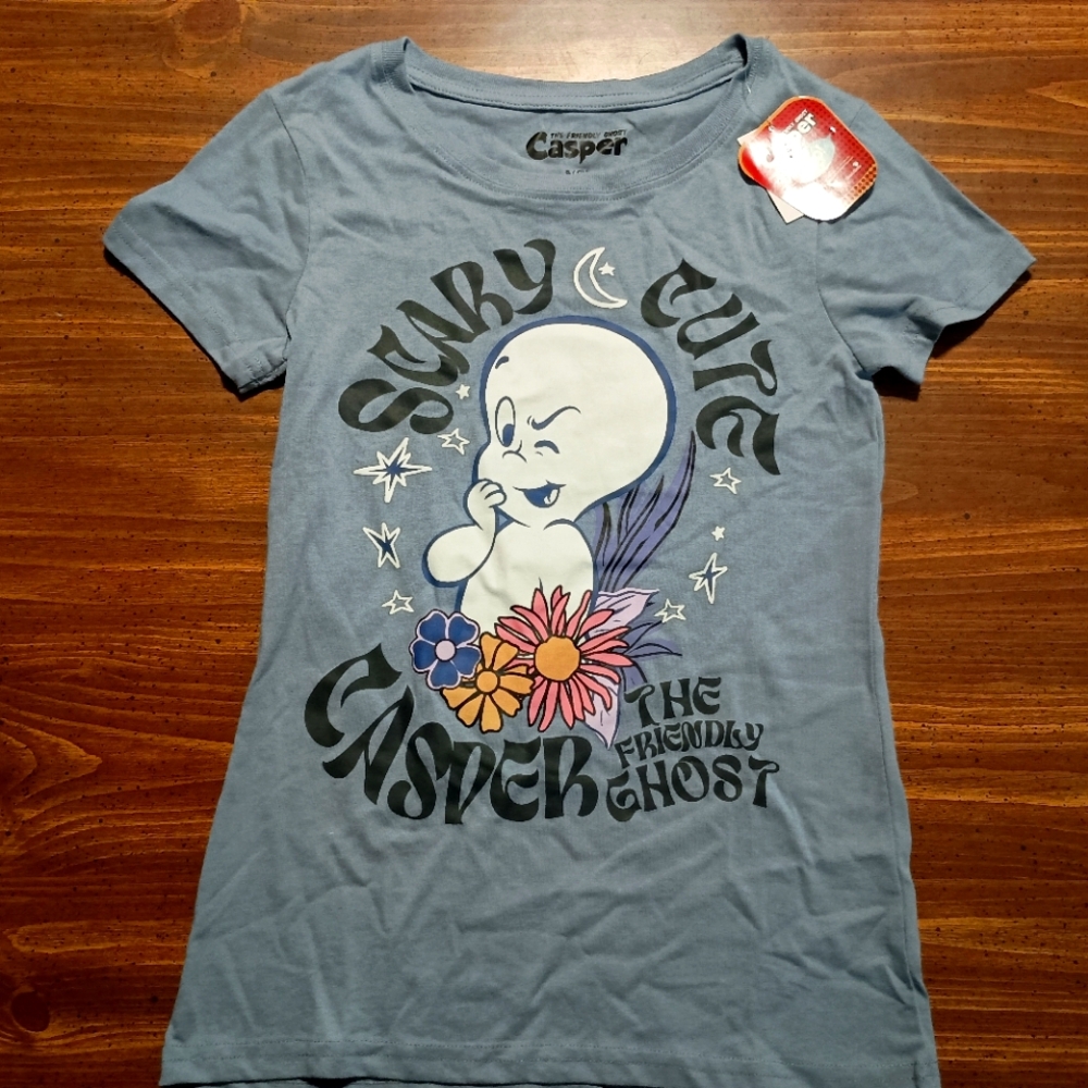 CASPER THE FRIENDLY GHOST T-SHIRT - NWT - Small // Cute cartoon comic tee shirt